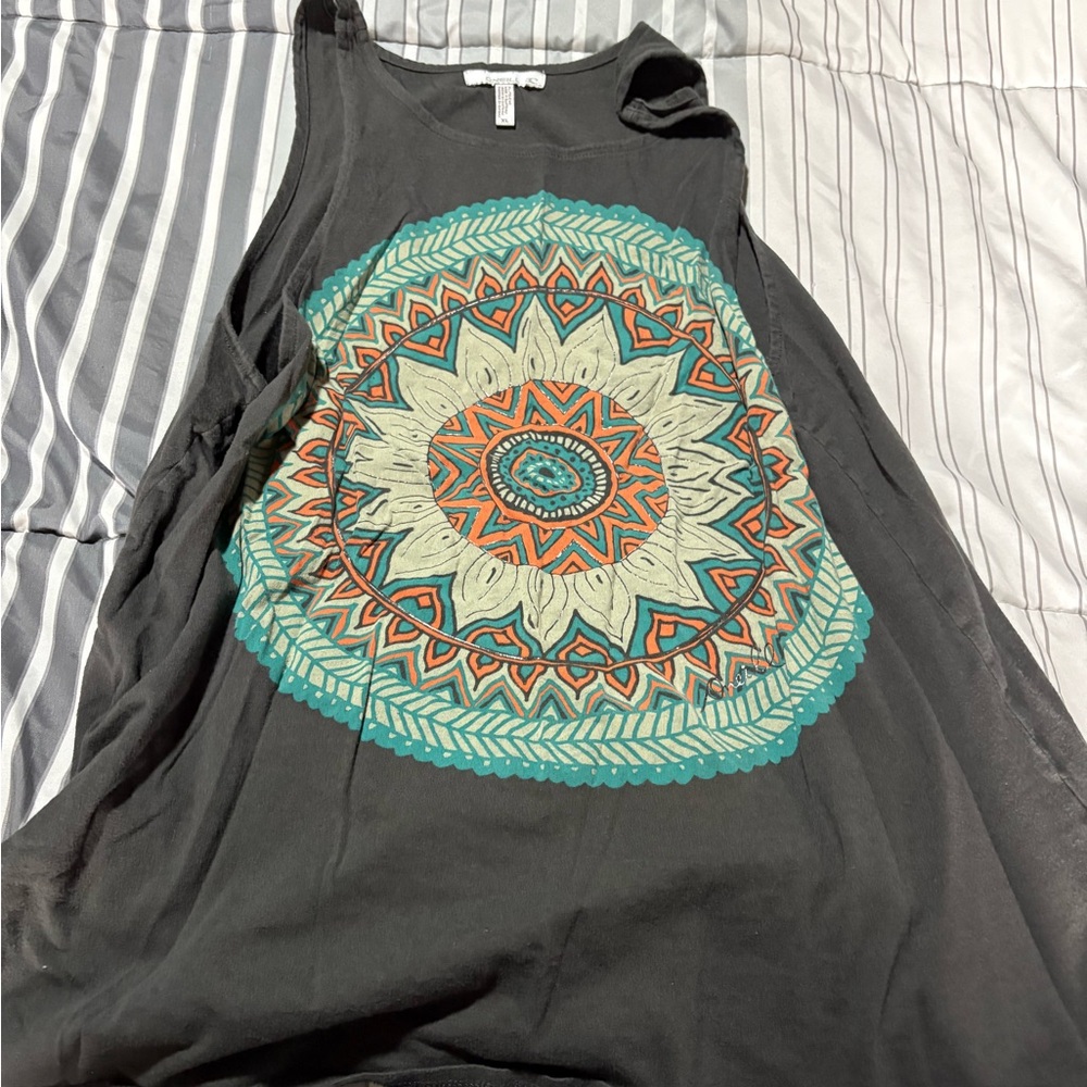 O'Neill Gray Tank Top with Mandala Design